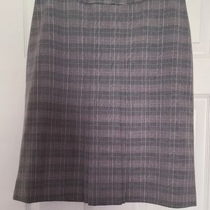 Amanda Smith Pinstripe Plaid Skirt